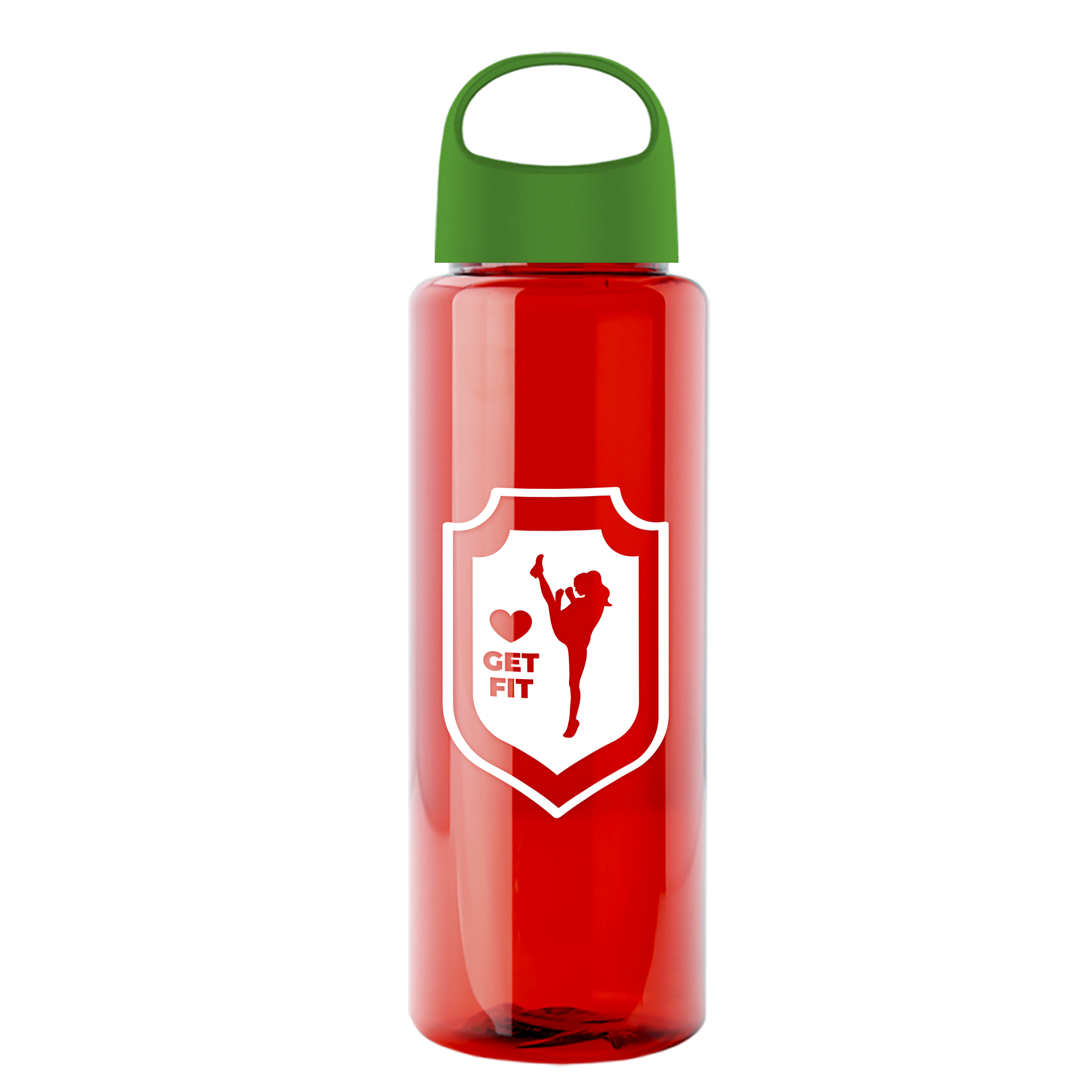 Slim Fit RPET Bottle with Oval Crest Lid - 32 oz.